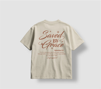 Saved by Grace Tee || Ivory