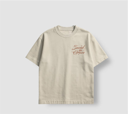 Saved by Grace Tee || Ivory